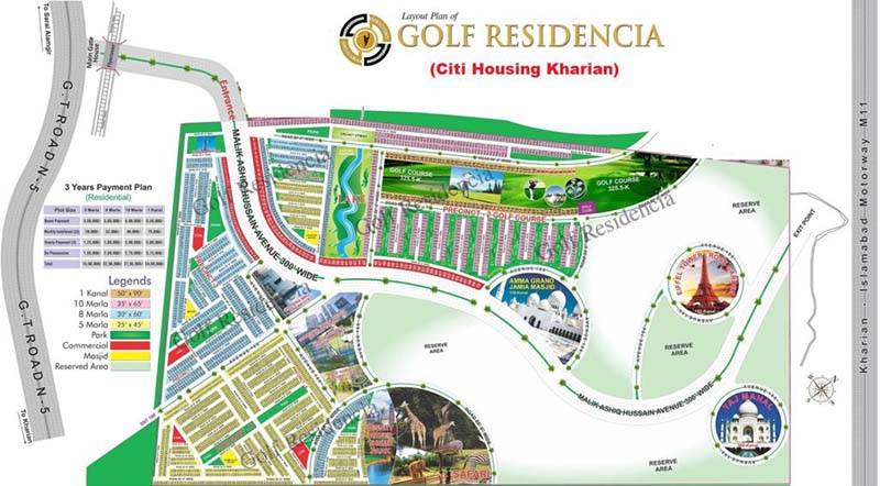 Citi Housing Kharian Master Plan