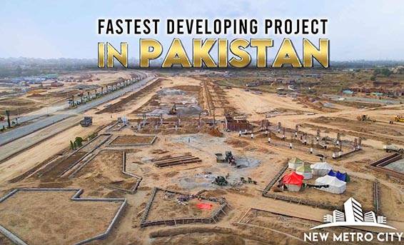 new metro city gujar khan development work is in progress