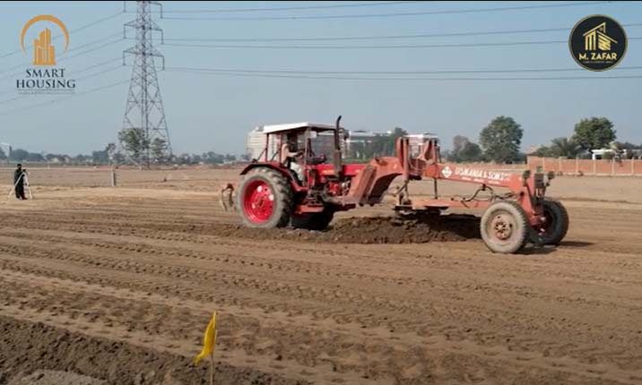 smart housing multan development status working on leveling 