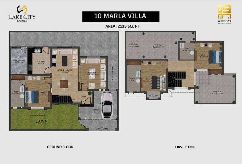 10 Marla Residential Villas in Lake City